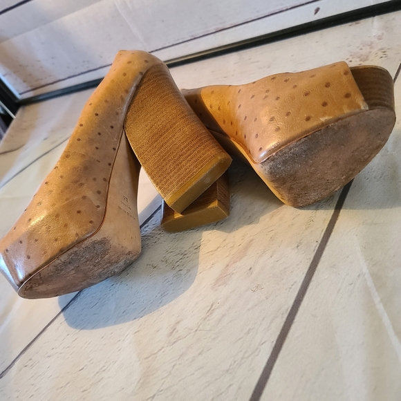 POUR LA VICTOIRE PLATFORM PEEPTOE CHUNKY HEELS - Picture 8 of 9